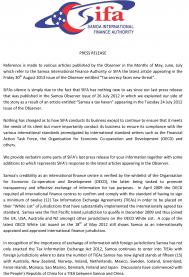 Press Release 5 Sept 2013
